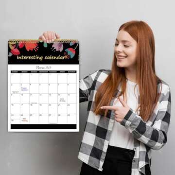2025 fu-ck it calendar - Jan 2025 - Dec 2025 refrigerator calendar, 12-Month calender Spiral Bound,8.5" x 11",Twin-Wire Binding - The Perfect Monthly Refrigerator Calendar for Easy Organizing