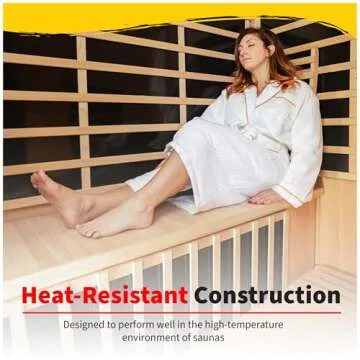 Blue Wave Sports Heatwave Set of 2 Universal Sauna Backrest – Made of Solid Hemlock Wood with S-Shaped Ergonomic Design for Extra Comfort & Back Support – Infrared Sauna Accessories