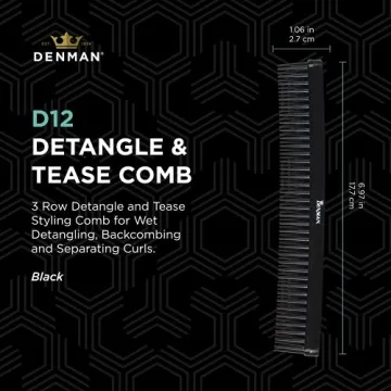 Jack Dean Denman Curl Volumiser Comb for Curly Hair Styling