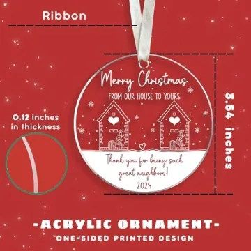 Neighbor Christmas Ornaments for Friendship Gifts