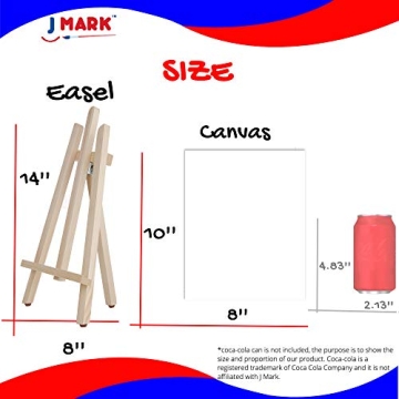 J MARK Kids Acrylic Paint Set with Easel and Storage Bag