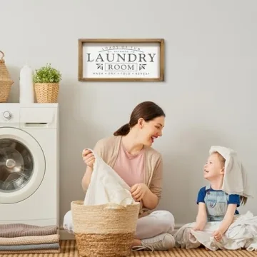 MACVAD Laundry Signs Loads of Fun Decorative Sign