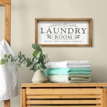 MACVAD Laundry Signs Loads of Fun Decorative Sign
