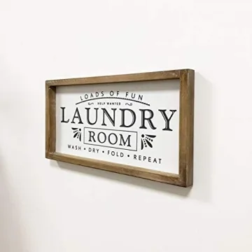 MACVAD Laundry Signs Loads of Fun Decorative Sign