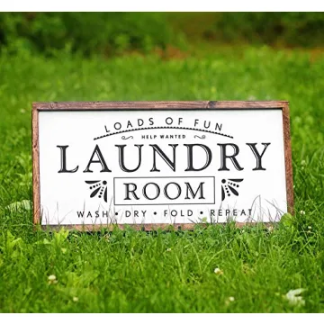 MACVAD Laundry Signs Loads of Fun Decorative Sign