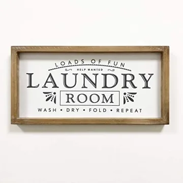 MACVAD Laundry Signs Loads of Fun Decorative Sign