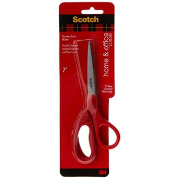 Scotch 7" Home & Office Scissors, Great for General Purpose Use (1407)