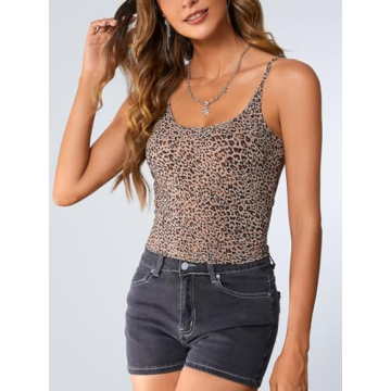 Stylish SOLY HUX Leopard Print Cami Crop Top for All Occasions