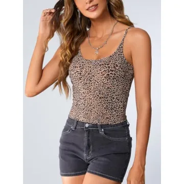 Stylish SOLY HUX Leopard Print Cami Crop Top for All Occasions