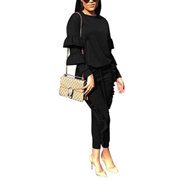 KANSOON Women’s Puff Sleeve Sweatsuit for Every Occasion