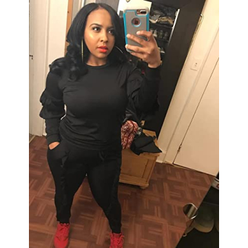 KANSOON Women’s Puff Sleeve Sweatsuit for Every Occasion