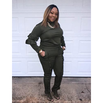 KANSOON Women’s Puff Sleeve Sweatsuit for Every Occasion