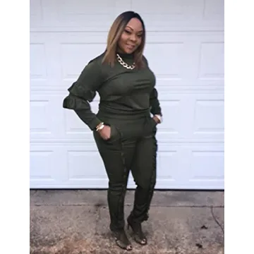 KANSOON Women’s Puff Sleeve Sweatsuit for Every Occasion