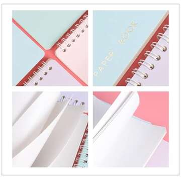 weigav Sticker Book A5, Blank Decorative Sticker Collection Photo Album, Reusable Washi Scrapbook