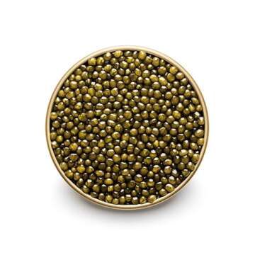 MARKY'S Royal Amber Osetra Sturgeon Black Caviar - 2 oz / 56 g - Malossol Ossetra Black Roe - GUARAN...