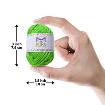 60 Acrylic Yarn Skeins with Ebook Bundle & Storage Bag