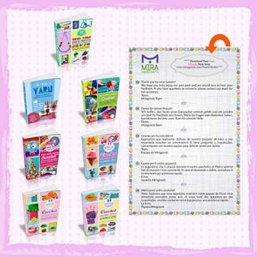 60 Acrylic Yarn Skeins with Ebook Bundle & Storage Bag