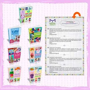 60 Acrylic Yarn Skeins with Ebook Bundle & Storage Bag