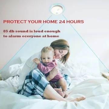 Safe and Reliable 4 Pack Smoke Detector Fire Alarms for Home Protection