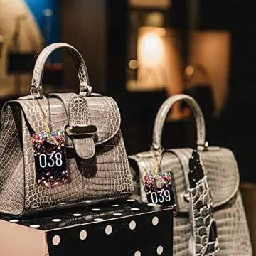 Jetec Live Plastic Number Tags, Consecutive Reusable Normal and Mirrored Image Number Tags for Live Coat Room Hanger Cards(Multicolor, 300 Pieces)