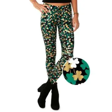 Tipsy Elves St. Patrick's Day Clusterluck Leggings For Women