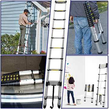 Nassboards Telescoping Ladder - Lightweight & Portable