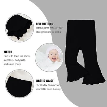 Trendy SOBOWO Toddler Girl Bell Bottoms 3 Pack