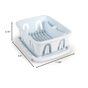 Compact Camco RV Mini Dish Drainer Tray for Small Spaces