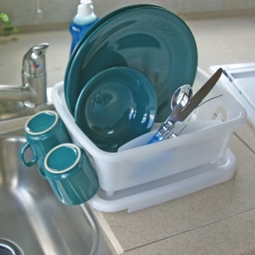 Compact Camco RV Mini Dish Drainer Tray for Small Spaces