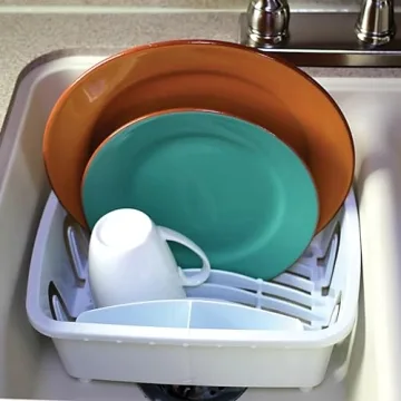 Compact Camco RV Mini Dish Drainer Tray for Small Spaces