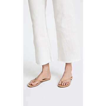 TKEES Women's Foundations Glosses Flip Flops, Coco Butter, Tan, 6 Medium US