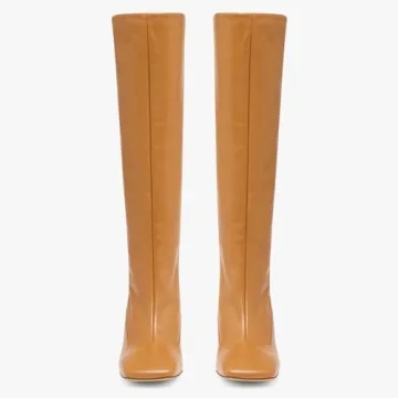 FSJ Stylish Chain Heel Knee High Boots for Women