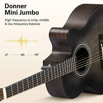 Donner 40 Inch Acoustic Guitar Bundle Kit for Beginners