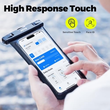 JOTO 2 Pack Waterproof Phone Pouch for Aquatic Adventures