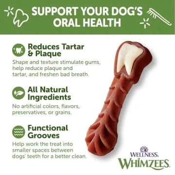 Wellness WHIMZEES Value Box Dog Dental Treats, 44 Count