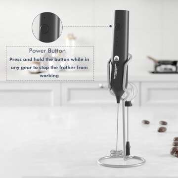 Rechargeable Milk Frother - Versatile Handheld Foam Maker
