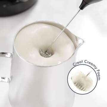 Rechargeable Milk Frother - Versatile Handheld Foam Maker