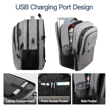 LCKPENG Large Travel Backpack for Laptops and Essentials