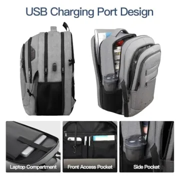LCKPENG Large Travel Backpack for Laptops and Essentials