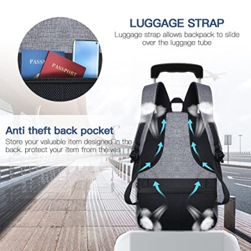 LCKPENG Large Travel Backpack for Laptops and Essentials