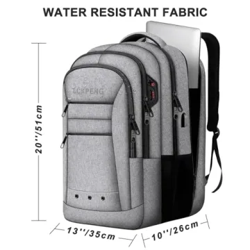 LCKPENG Large Travel Backpack for Laptops and Essentials