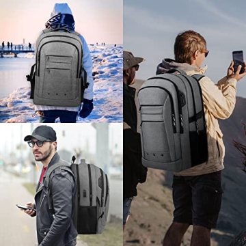 LCKPENG Large Travel Backpack for Laptops and Essentials