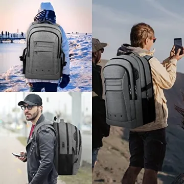 LCKPENG Large Travel Backpack for Laptops and Essentials