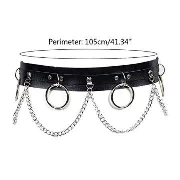 Victray Punk Waist Chain Belt Leather Body Chain for Women