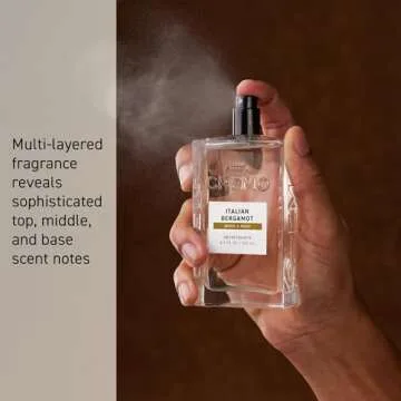 Cremo Italian Bergamot Spray Cologne For Men, A Combination of Italian Bergamot, Neroli Blossom, and Fresh Vetiver, 3.4 Fl Oz
