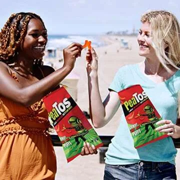 PeaTos Crunchy Fiery Lime Snacks - Vegan & Gluten-Free Delights