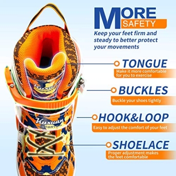 Kuxuan Adjustable Inline Skates for Kids Illuminating Fun