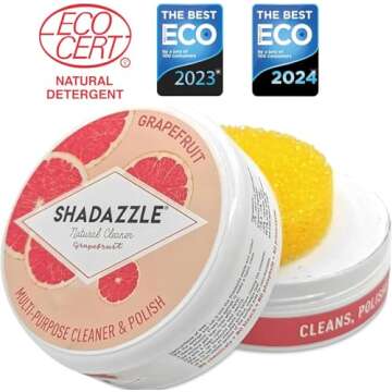Shadazzle Natural All Purpose Cleaner and Polish – Eco friendly Multi-purpose Cleaning Product –...