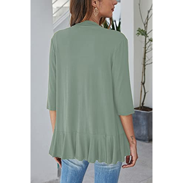 Bluetime Women Casual Lightweight Open Front Cardigan