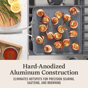 Calphalon Ceramic Nonstick Griddle - Midnight Blue 11 Inch